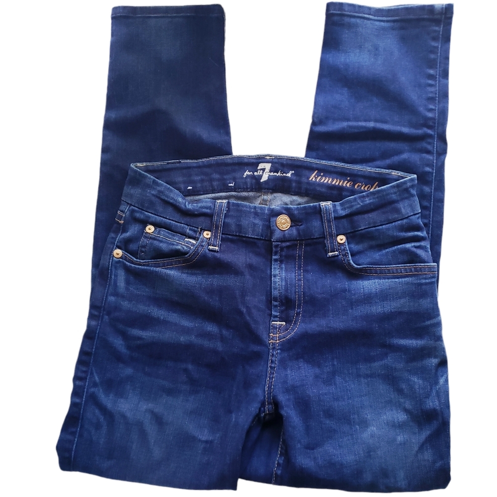 7 For All Mankind Jeans Kimmie Crop Stretchy Womens Size 26